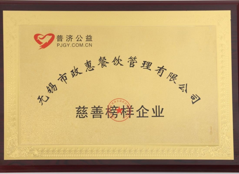 慈善榜样企业